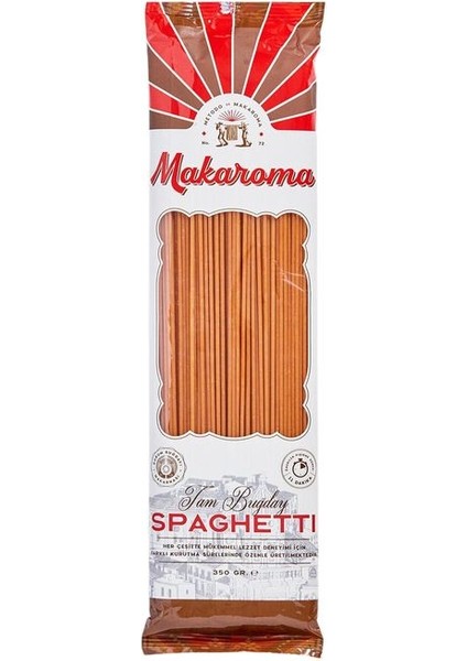 Tam Buğday Spaghetti Makarna 350G