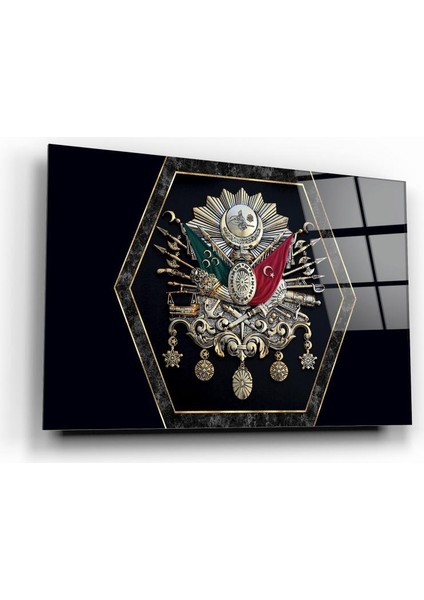 Osmanlı Tuğrası Cam Tablo | Hediyelik, Dekoratif, Ofis, Mutfak