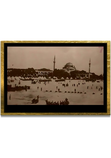 Yapay Zeka ile Yenilenmiş Atatürk Fotoğrafları Siyah Beyaz Cam Tablo, 3D Dekoratif Baskı 623