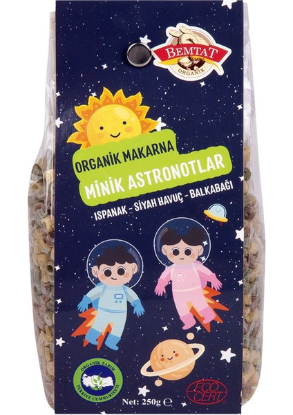 Organik Ispanak Siyah Havuç Balkabaklı Makarna 250 G