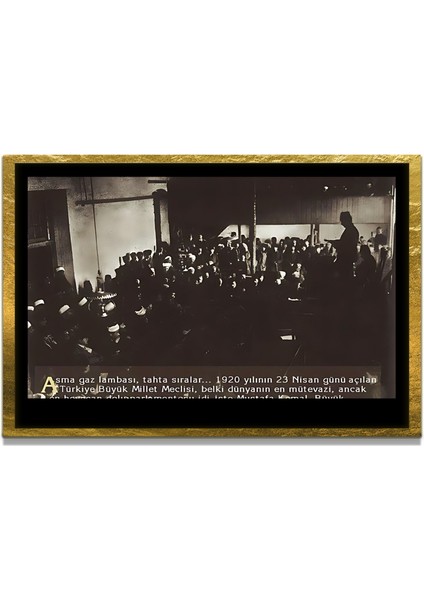 Yapay Zeka ile Yenilenmiş Atatürk Fotoğrafları Siyah Beyaz Cam Tablo, 3D Dekoratif Baskı 684