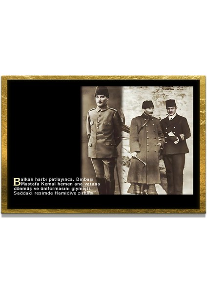 Yapay Zeka ile Yenilenmiş Atatürk Fotoğrafları Siyah Beyaz Cam Tablo, 3D Dekoratif Baskı 394