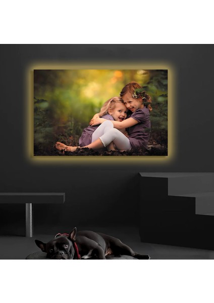 LED Işıklı Kanvas Tablo, 3D Dekoratif Baskılı Tablo Yapay Zeka Destekli Modern Tasarımlar 329