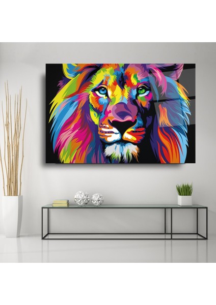 Aslan Cam Tablo | Hediyelik, Dekoratif, Ofis, Mutfak
