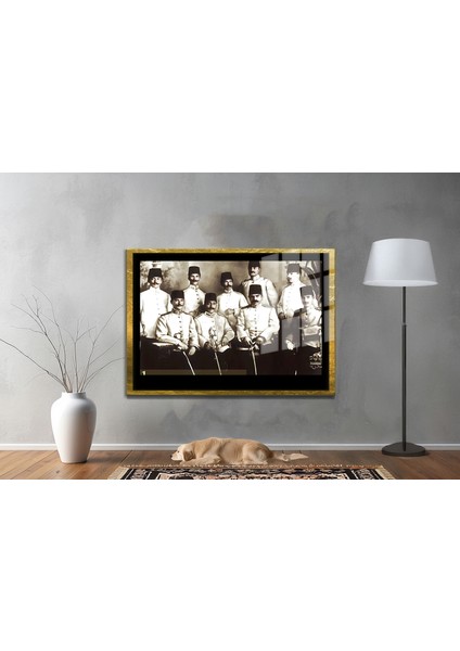 Yapay Zeka ile Yenilenmiş Atatürk Fotoğrafları Siyah Beyaz Cam Tablo, 3D Dekoratif Baskı 392 fiyatları