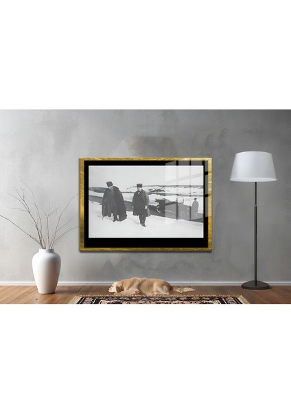 Yapay Zeka ile Yenilenmiş Atatürk Fotoğrafları Siyah Beyaz Cam Tablo, 3D Dekoratif Baskı 663 fiyatları