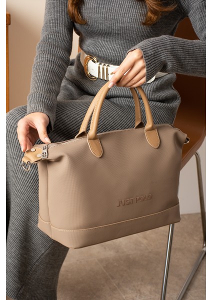 Kadın Vizon El ve Omuz ÇANTASI-BD6045-EBAT:BOY:26 cm En:33 cm