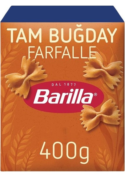 Tam Buğday Kelebek/integrale Farfalle Makarna 400 G