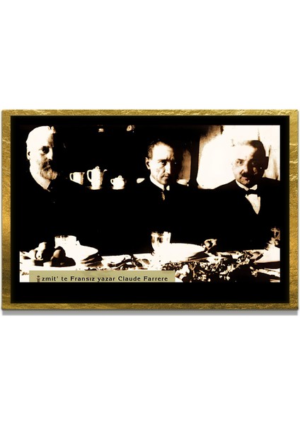 Yapay Zeka ile Yenilenmiş Atatürk Fotoğrafları Siyah Beyaz Cam Tablo, 3D Dekoratif Baskı 726