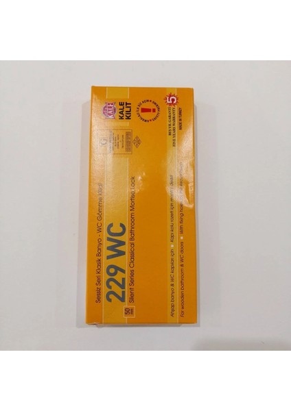Kale 229 Plastik Dilli Sessiz Seri Klasik Banyo Wc Kilit 50MM modelleri