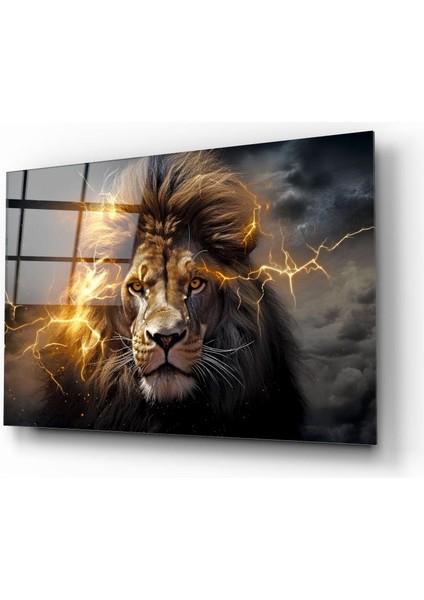 Aslan Cam Tablo | Hediyelik, Dekoratif, Ofis, Mutfak