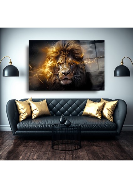 Aslan Cam Tablo | Hediyelik, Dekoratif, Ofis, Mutfak