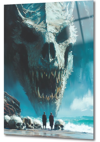 Özel Üretim Cam Tablo Tidal Terror