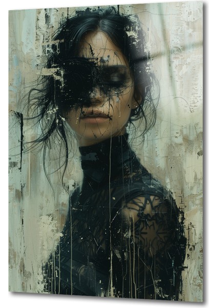 Özel Üretim Cam Tablo Veiled Enigma