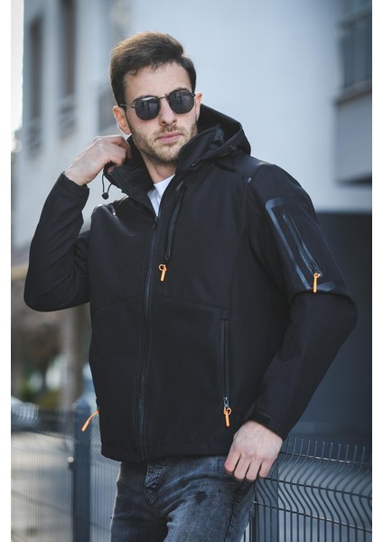 Juka Softshell Su Soğuk Rüzgar Geçirmez Içi Kürklü Dolgulu Softshell Erkek Dağcı Kampcı Kayakcı Montu