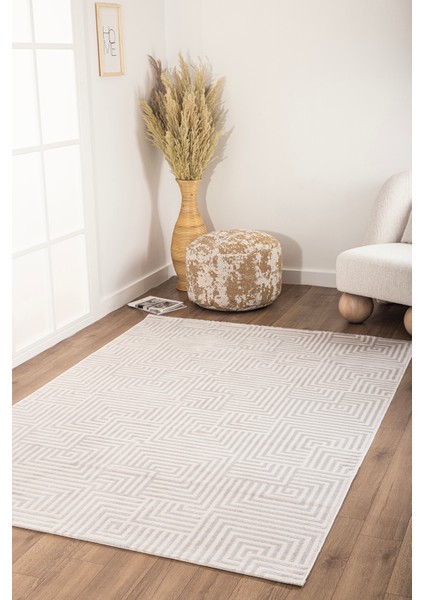 Koza Hayad Kilyos Gri Akrilik Halı Salon Oturma Odası Yatak Odası Koridor Makine Halısı 46338G