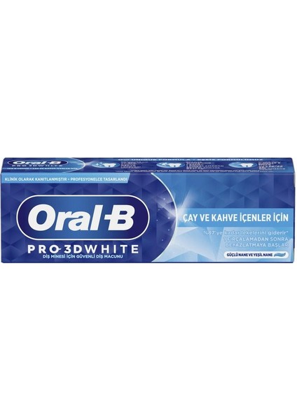 Pro-3dw Çay & Kahve Içenler Için Diş Macunu 75ML