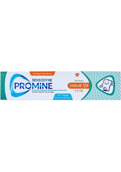 Sensoyne Promine Kids 3-5 Yaş Diş Macunu 50 ml