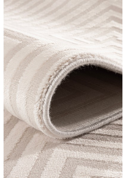 Koza Hayad Kilyos Krem Gri Akrilik Halı Salon Oturma Odası Yatak Odası Koridor Makine Halısı 46338F modelleri