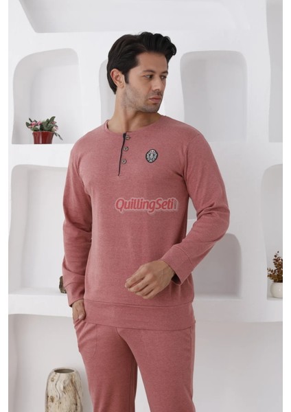 Renk Seçenekli Pamuk, Uzun Kollu Erkek Pijama Takımı - 0300 fiyatları