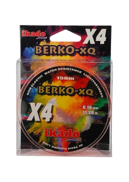 Berko 4X 150 mt İp Misina - Turuncu 0,14 mm