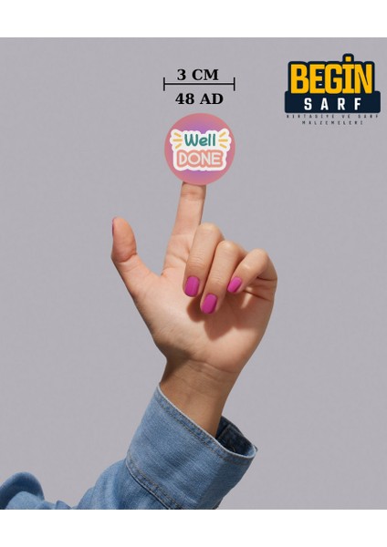 Ödev Sticker Etiketi Öğretmen Harika Süper Sticker 3 cm 48 Adet Ingilizce fiyatları