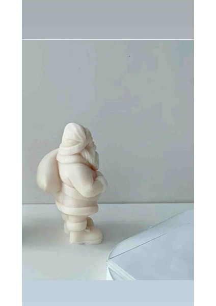 Noel Baba Beyaz Mum (Yılbaşı Süslemesi, Dekorasyon, 1 Adet) modelleri