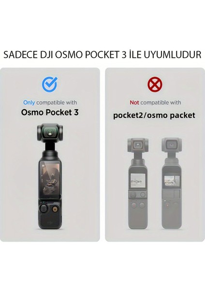 MF-EK30 Dji Osmo Pocket 3 Uyumlu Ekran Koruma Seti