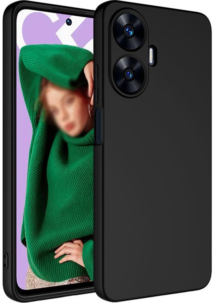 Realme C55 Uyumlu Kılıf Lansman Içi Kadife Kamera Korumalı Mara Silikon Kılıf