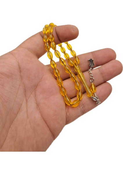 Sarı El Boy Toz Kehribar Tesbih fiyatları