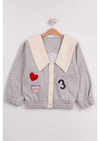 Kız Çocuk Orta Kalınlıkta Basic Kolej Ceket-Hırka