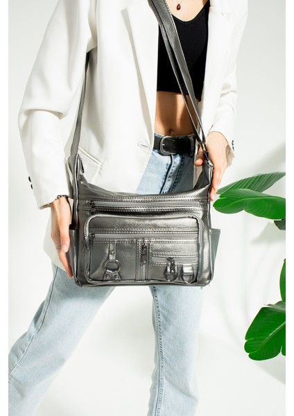 101 Yerli Yıkama Deri Kadın Çapraz Çanta