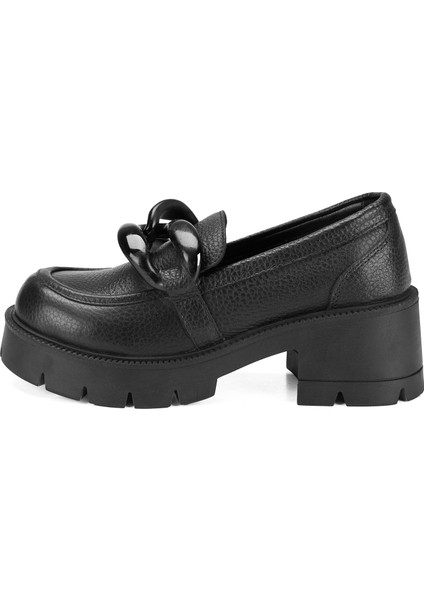 Reilly Siyah Kadın Deri Loafer