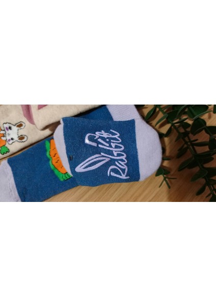 2'li Terra Desen Kız Havlu Kaydırmaz Taban Bebe Soket Çorap modelleri