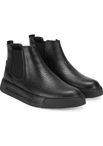 Trevin Siyah Erkek Deri Chelsea Bot