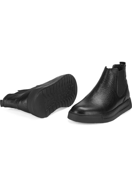 Trevin Siyah Erkek Deri Chelsea Bot indirimleri