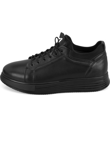 Rowan Siyah Erkek Deri Spor Ayakkabı modelleri