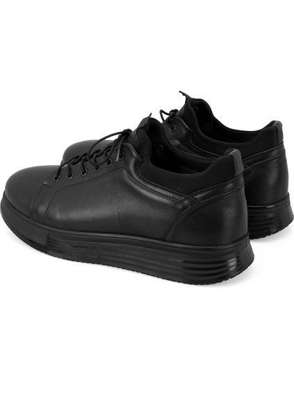 Rowan Siyah Erkek Deri Spor Ayakkabı fırsatları