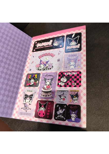 Sanrio Kuromi Hello Kitty Sticker Albümü 16 Sayfa