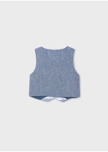 Erkek Çocuk Keten Yelek-Mavi fiyatları