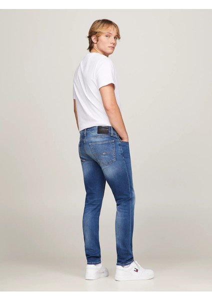 Erkek Slim Tapered Fit Jean Pantolon