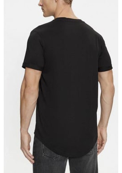 Erkek Calvin Klein Jeans Badge Turn T-Shirt - Siyah fiyatları