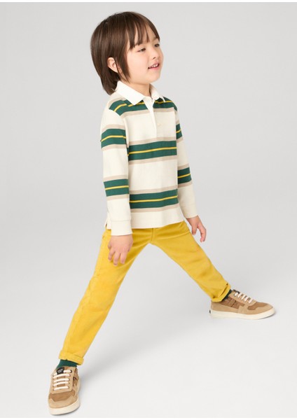 Erkek Çocuk Kadife Slim Fit Pantolon - Sarı fiyatları