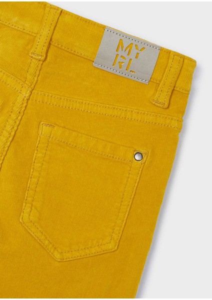 Erkek Çocuk Kadife Slim Fit Pantolon - Sarı modelleri