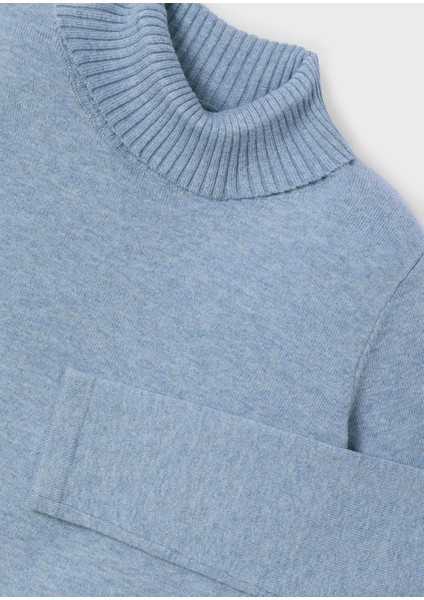 Kız Çocuk Balıkçı Yaka Kazak - Mavi fiyatları