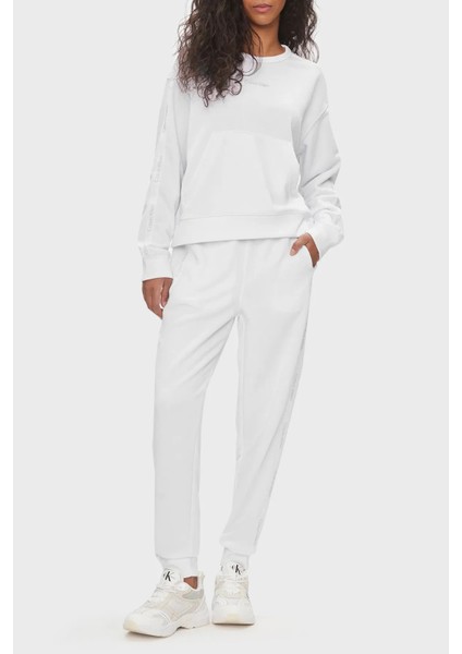 Kadın Pw - Jogger Casual Pantolon - Beyaz