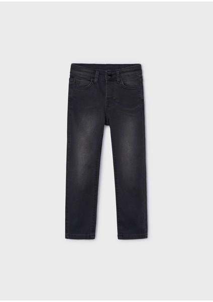 Erkek Çocuk Kot Pantolon - Siyah