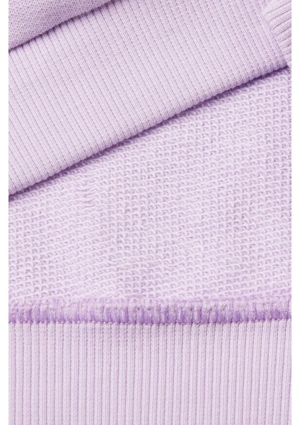 Kız Çocuk Bisiklet Yaka Sweatshirt - Lila modelleri