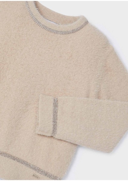 Kız Çocuk Kazak Krem modelleri