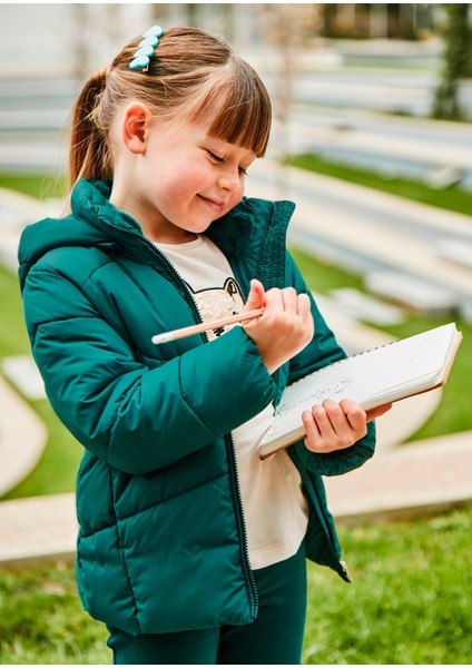 Kız Çocuk Mont Yeşil